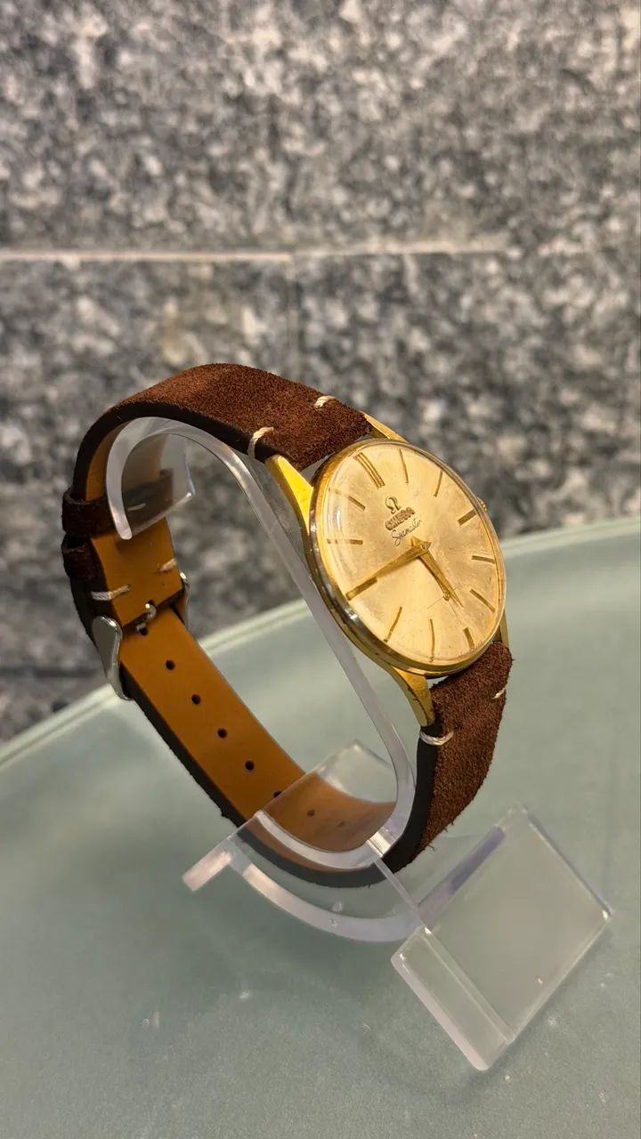 Relógio Omega Seamaster 35mm plaque ouro 18k - Foto 3