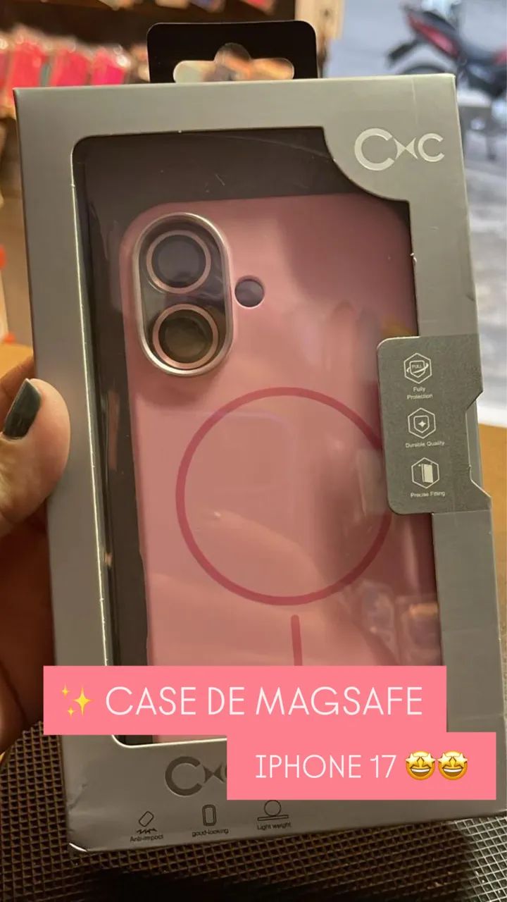 Cases De MagSafe para iPhone 17 Rosa Normal 