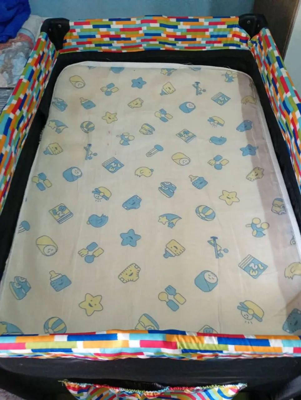 Berço chiqueirinho com colchão - Foto 4