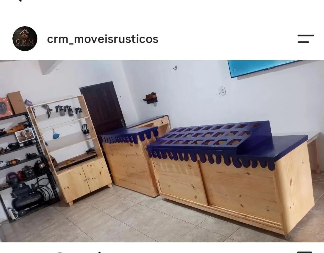 Balcão caixa em L