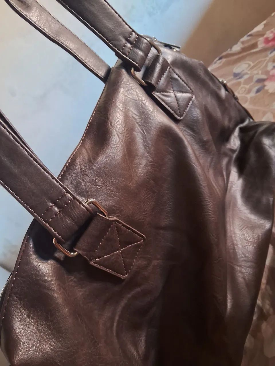 bolsa feminina grande de couro - Foto 4