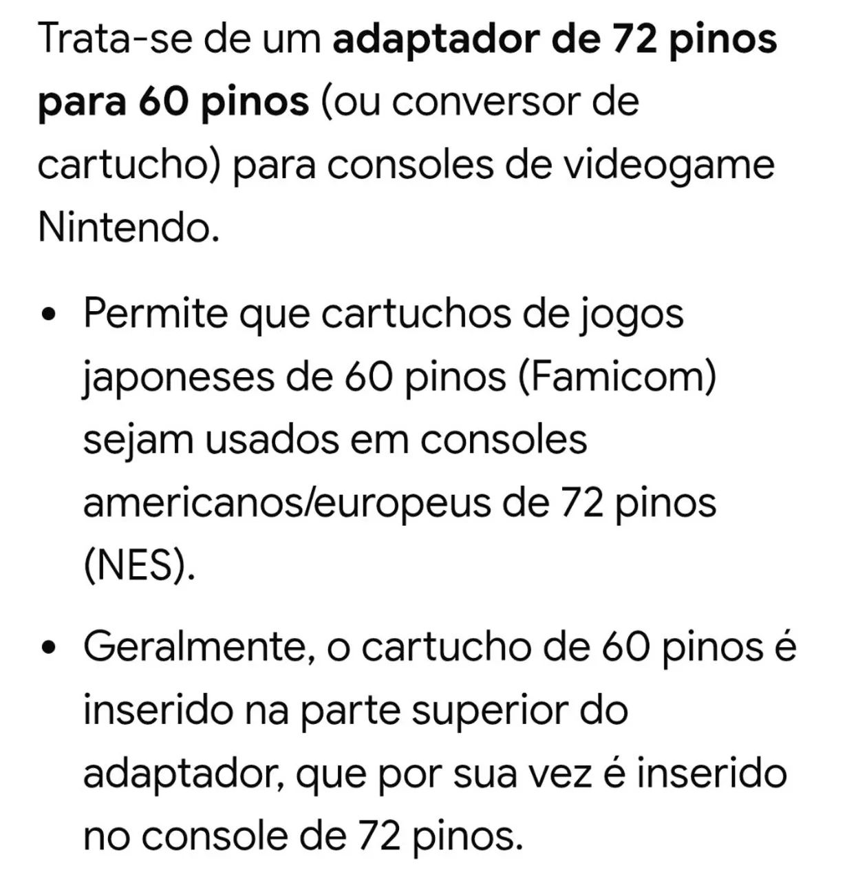 Adaptador 72 para 60 pinos Nintendinho  - Foto 6