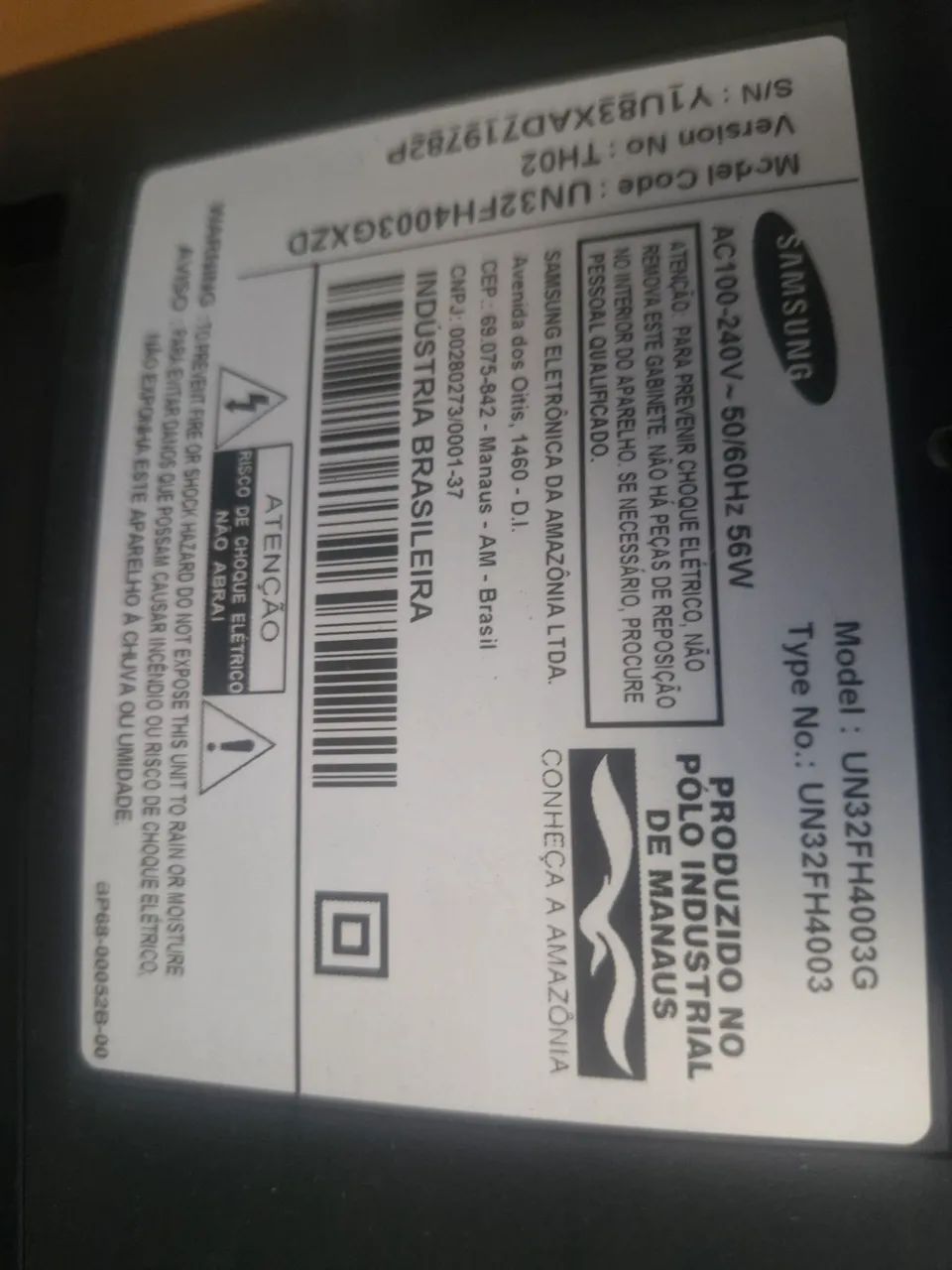 TV SAMSUNG 32 POLEGADAS LED - FUNCIONANDO - Foto 3