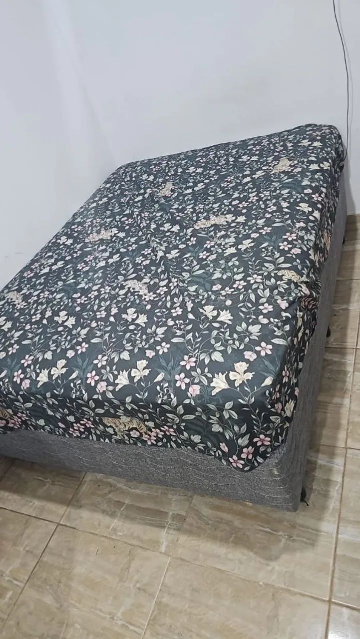 Cama de casal box + colchão Ortobom  - Foto 2