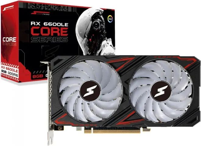 Placa De Vídeo SuperFrame AMD Radeon RX 6600LE Core, RGB, 8GB - Foto 2