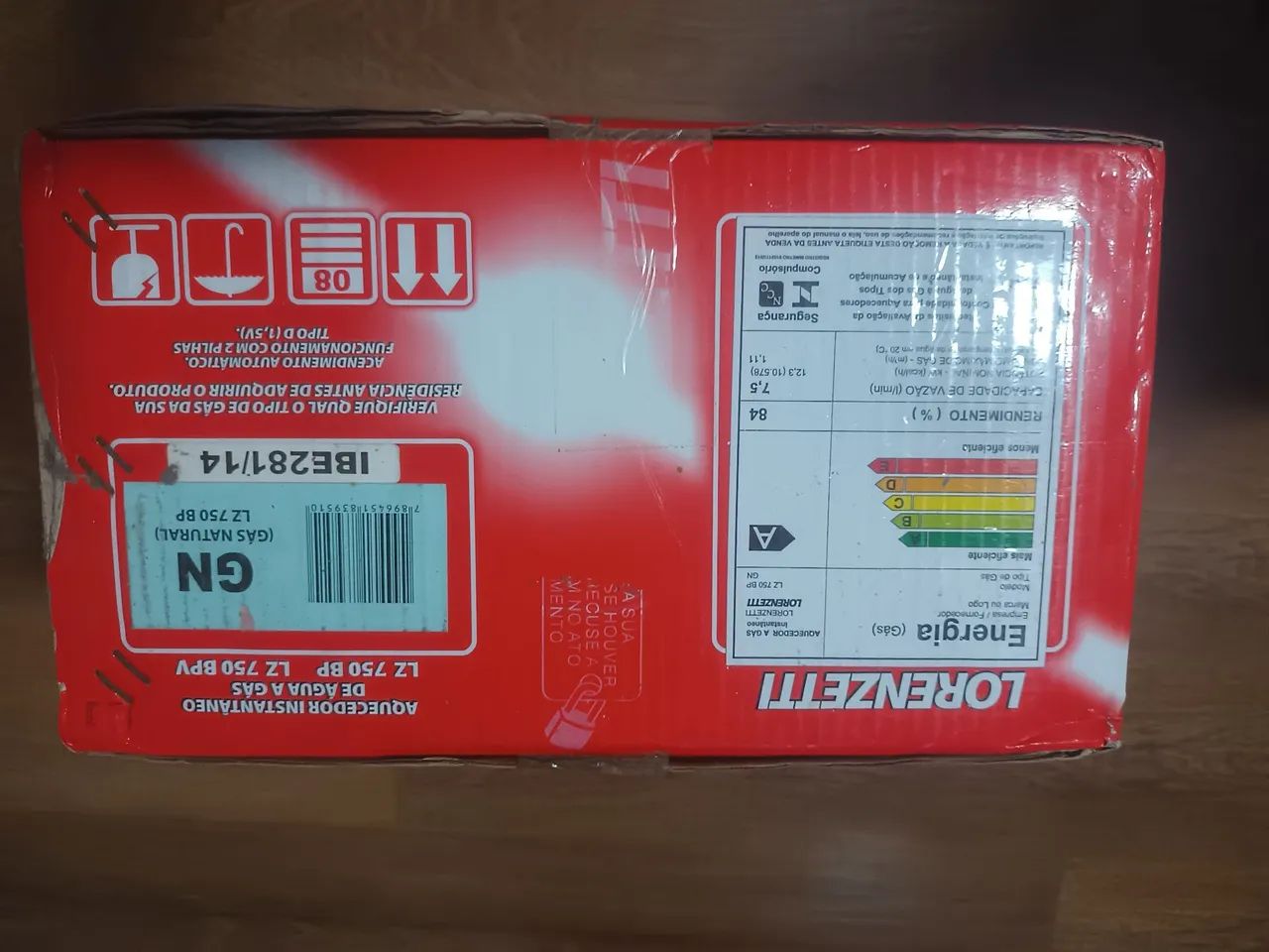 Aquecedor de água a gás Lorenzetti LZ 750 Bt 