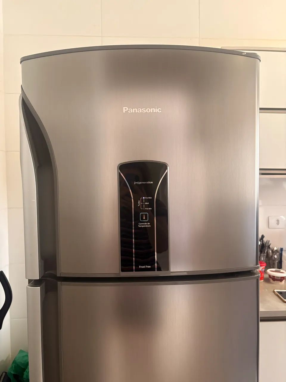 Panasonic 2011年　138L Refrigerador Panasonic Duplex Frost Free Inox 432L - NRD513YZS3 220V
