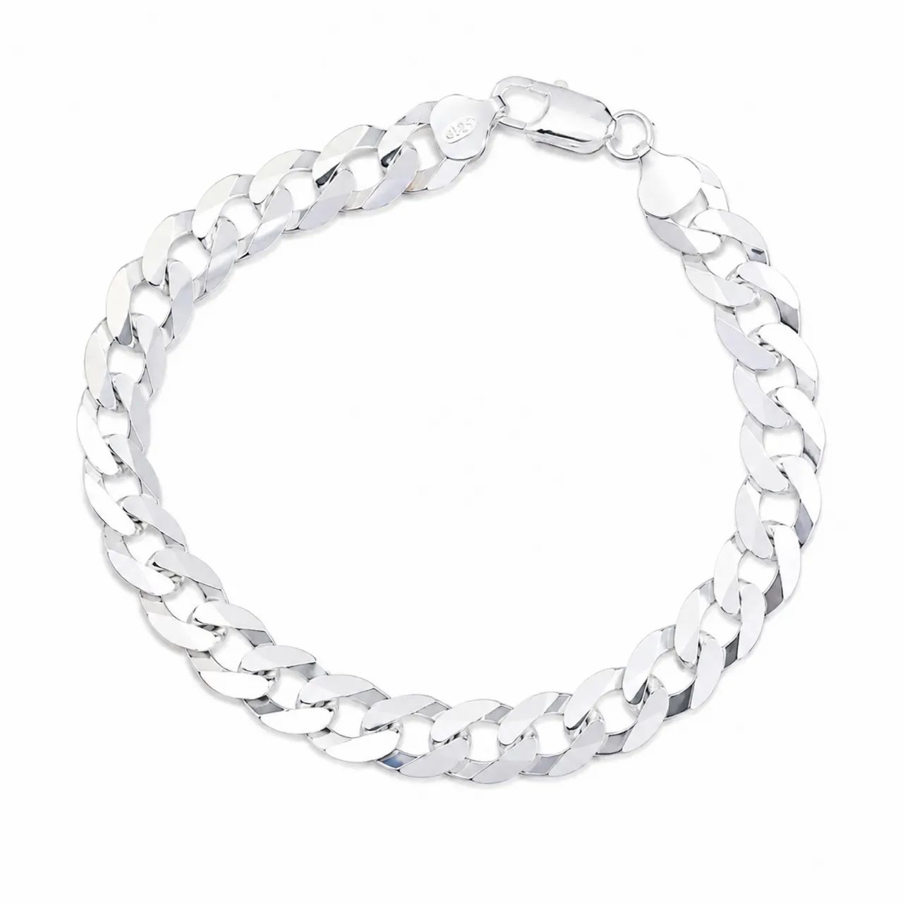 Pulseira de prata 925 legítima grumet grossa 7mm  - Foto 3