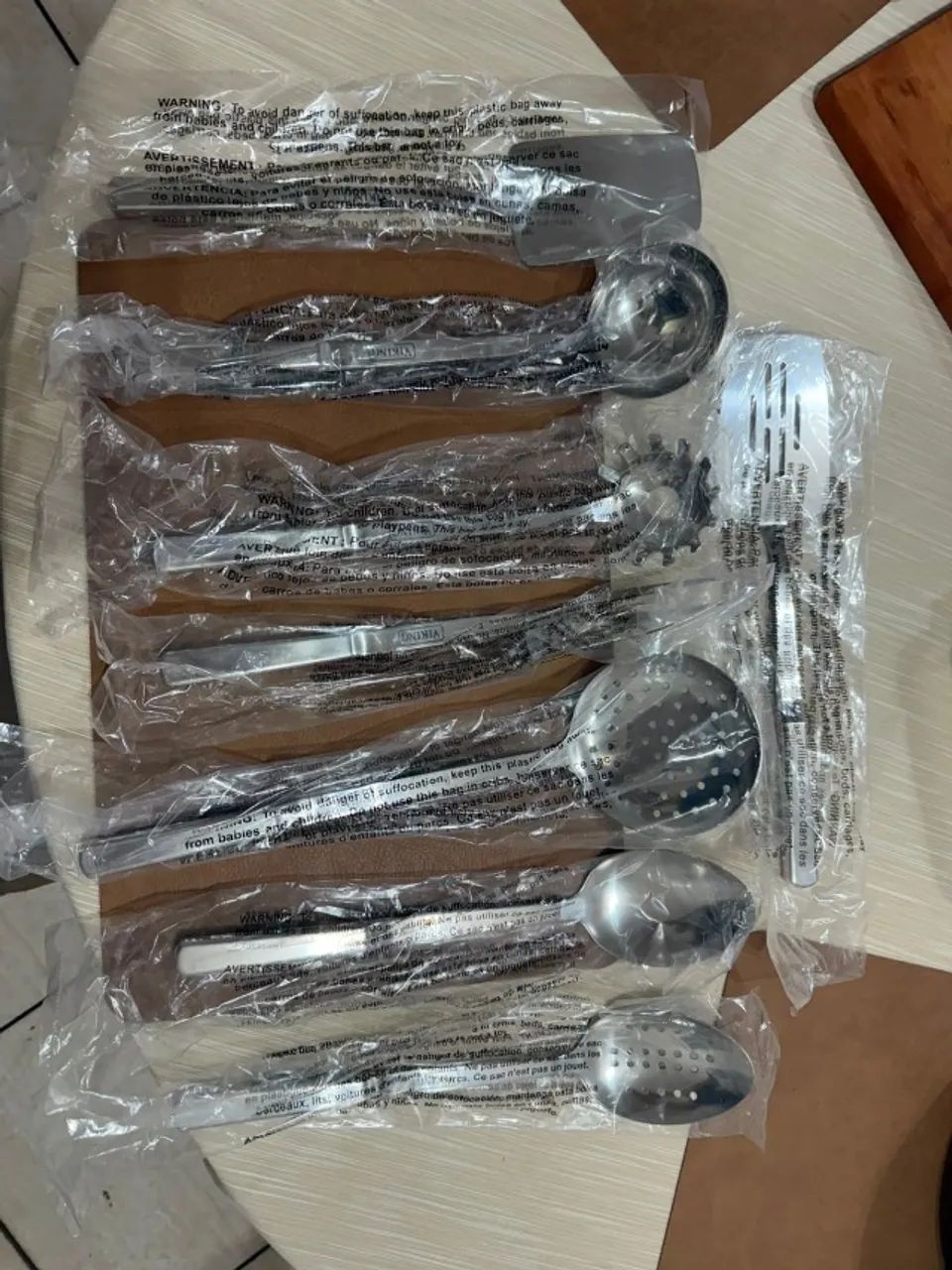 Conjunto de Utensílios de Cozinha 8 Peças Viking de Aço Inoxidável - Foto 3