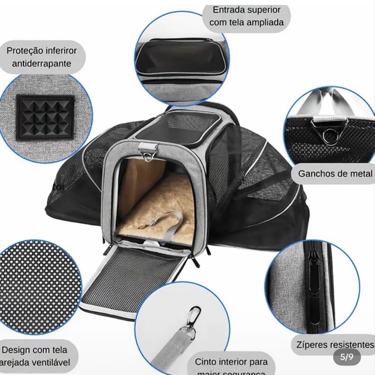 Bolsa de transporte pet - Foto 3