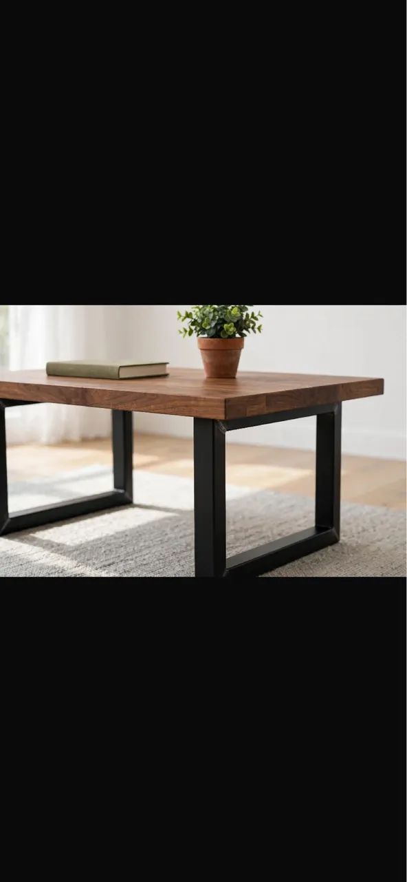 MESA DE CENTRO ESTILO INDUSTRIAL - Foto 4