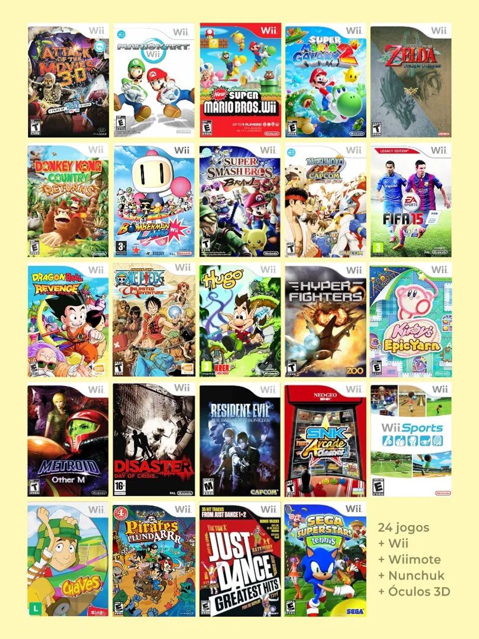Wii 24 jogos - Foto 3