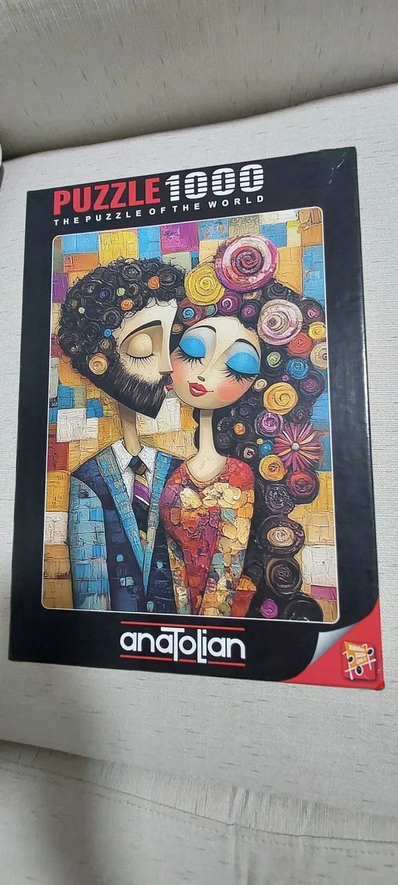 Quebra- Cabeça Anatolian 1000 peças Innocent Love. - Foto 4