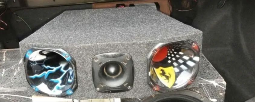 Trio corneta hinor e tweeter jbl
