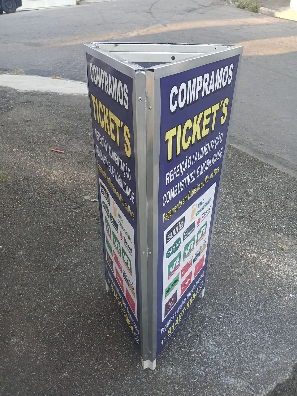 Cavalete publicidade três lados - Foto 4