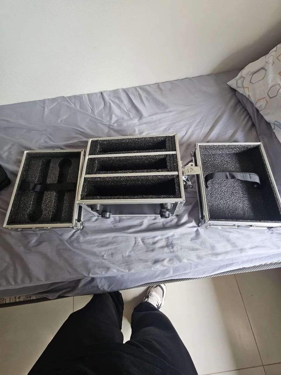 Hard Case Rack 2u Mini Rack Microfones S/ Fio - Foto 2