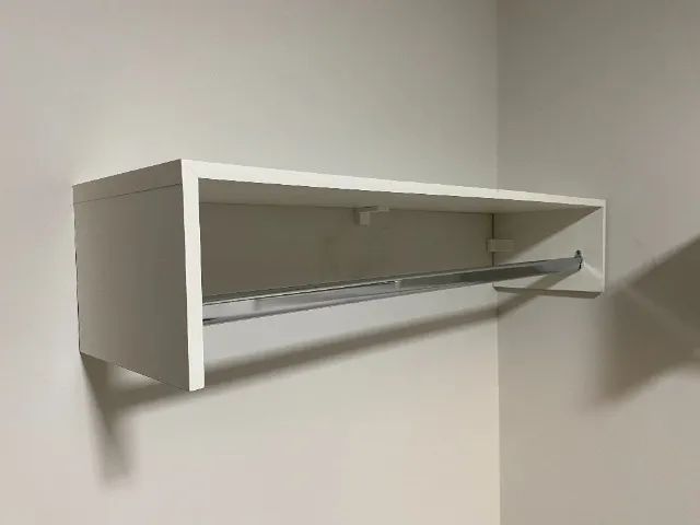 Cabideiro Arara Branco 1 Metro - Prático e Durável