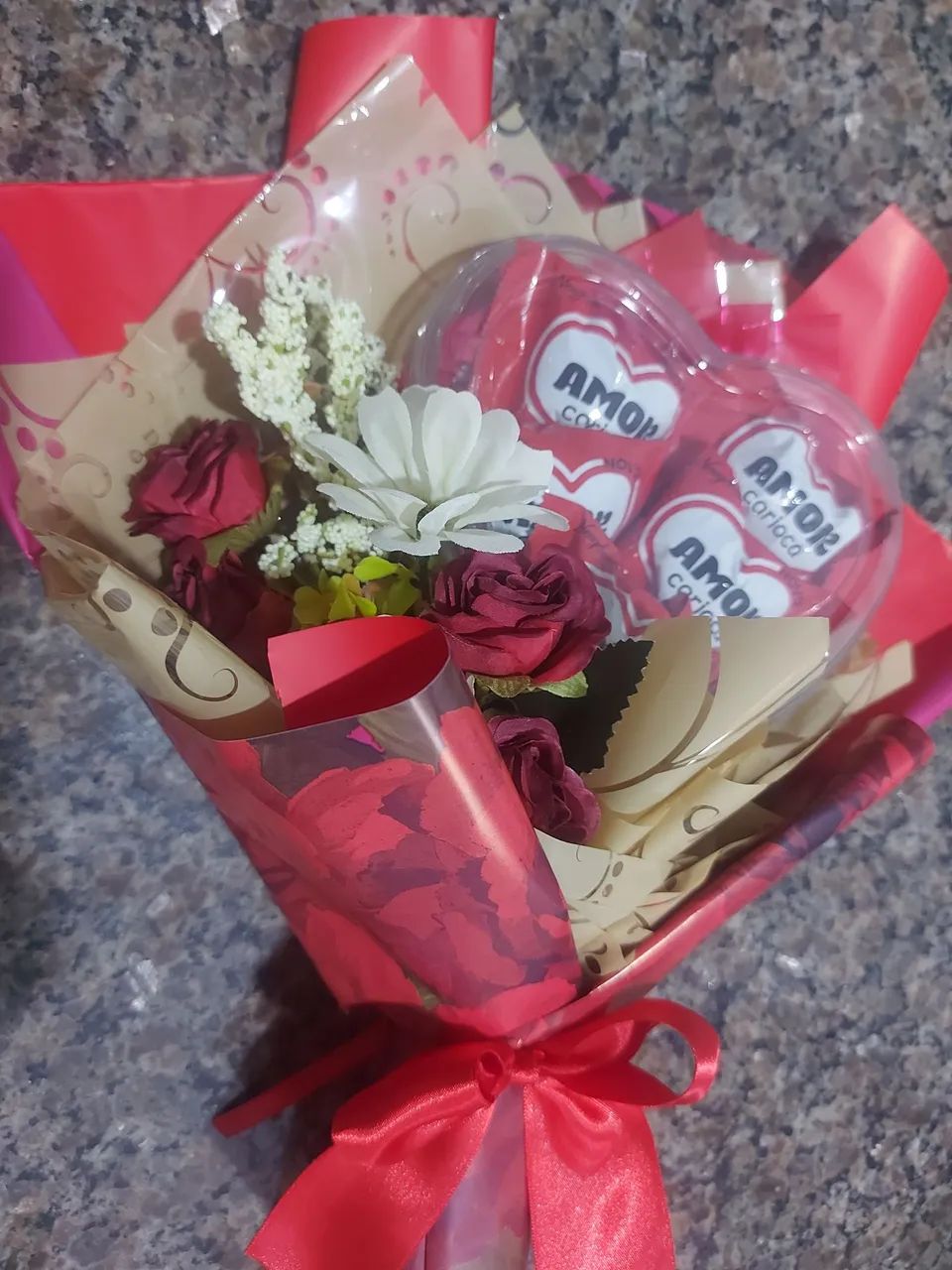 Buquê / coração com bombons - Foto 2