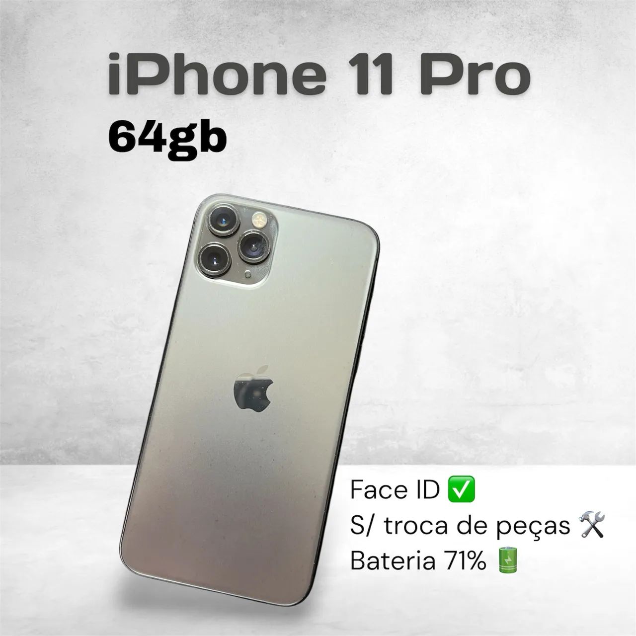 iPhone 11 Pro 64GB Cinza Espacial - Original e Impecável