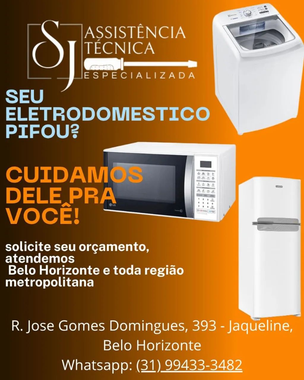 Conserto de geladeira 