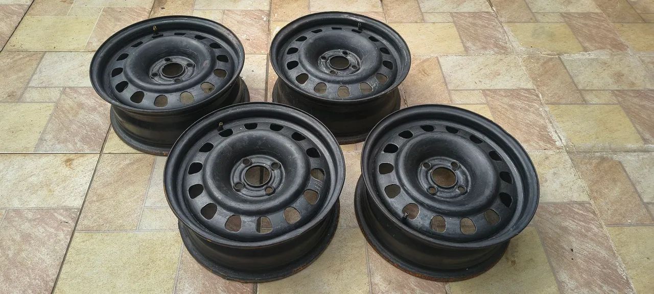 Aro 15 aço 4x100 - Foto 4