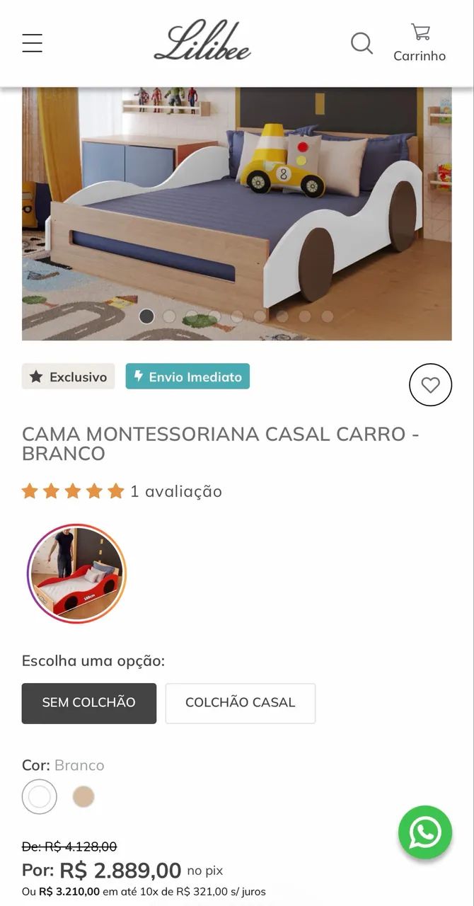 Vendo cama montessoriana casal - Foto 4