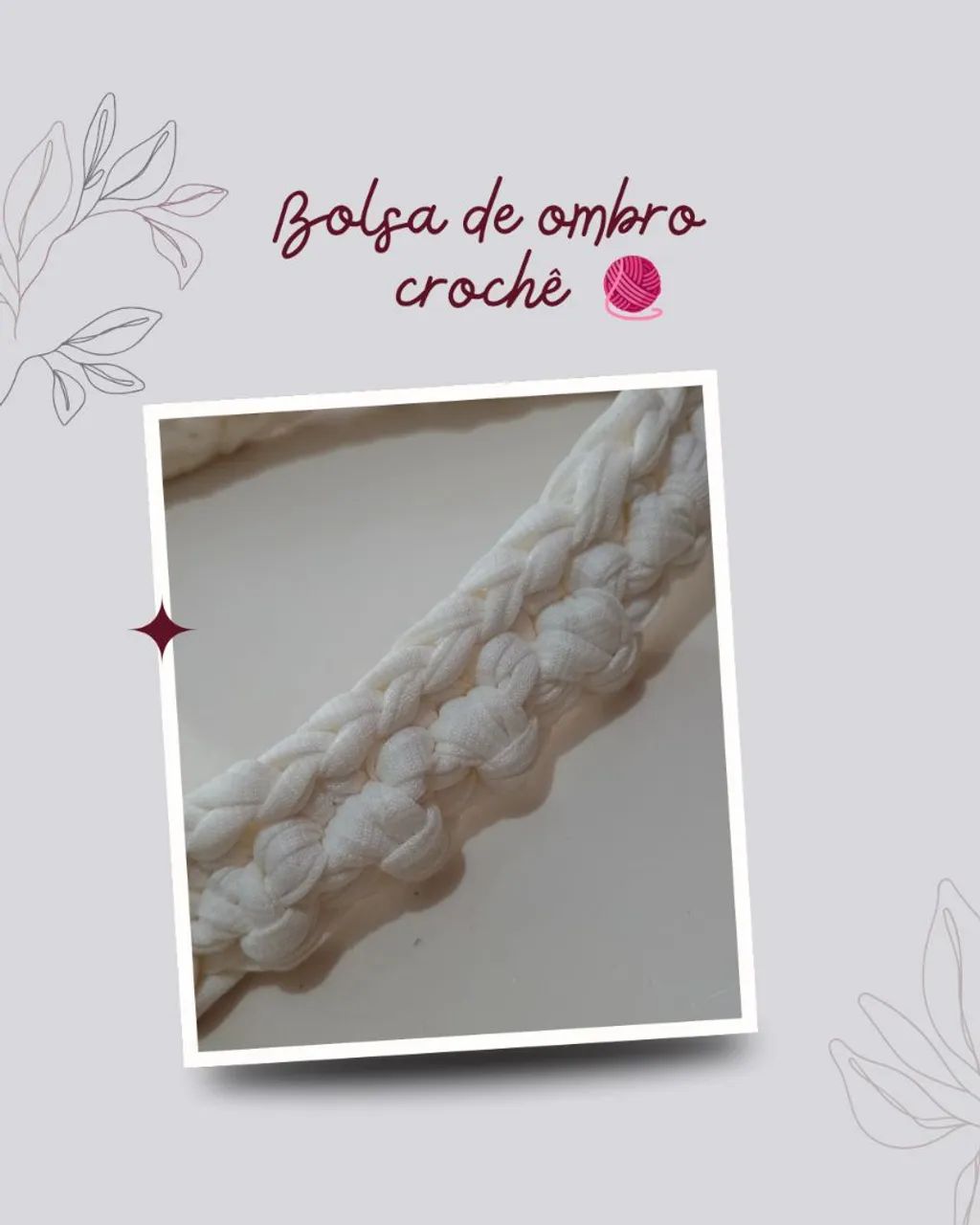 Bolsa de ombro crochê ? - Foto 2