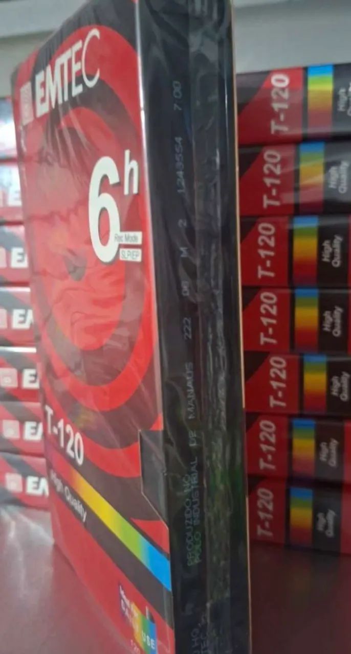 Fitas Vhs Nova Lacrada Emtec - Foto 5