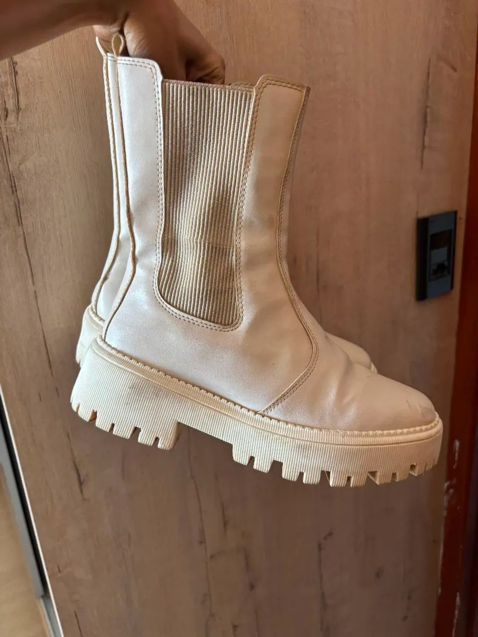 Bota tratorada milano off white - Foto 3