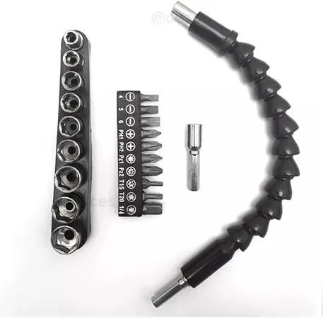 Jogo eixo extensor flexível universal c/21pçs ( Titanium ) - Foto 2
