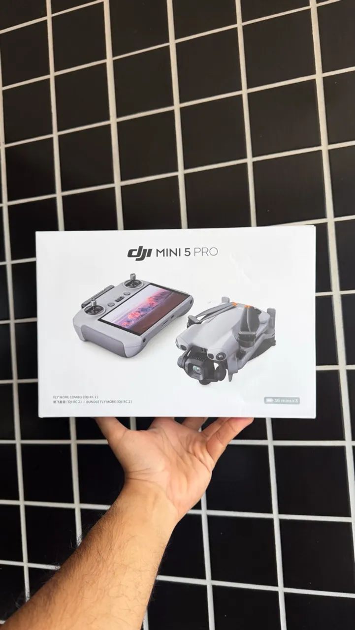 Drone DJi Mini 5 Pro combo RC2 - sem uso