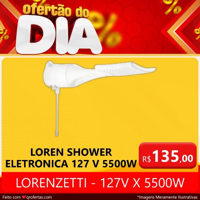 CHUVEIRO ELETRICO LOREN SHOWER MULTITEMPERATURAS - LORENZETTI 127V