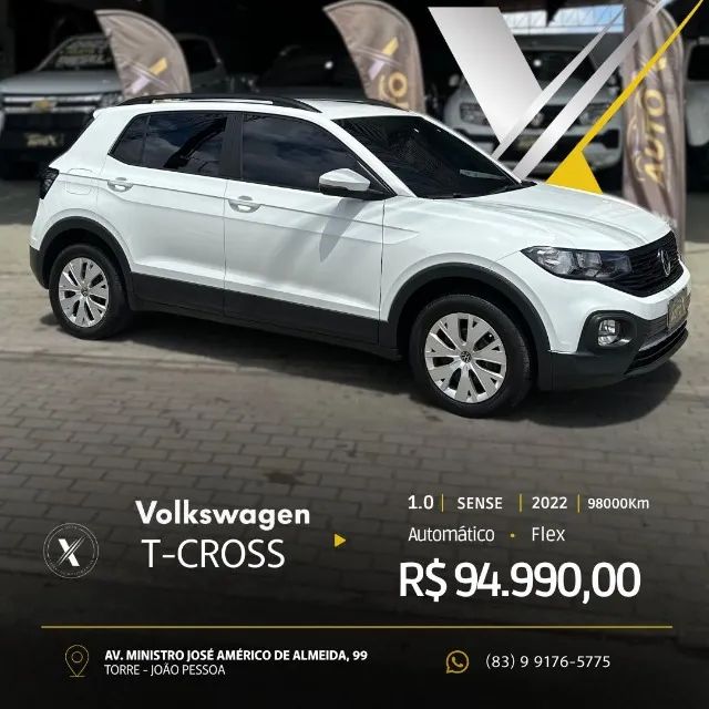 Volkswagen T-Cross T-Cross Sense 200 TSI 1.0 Flex 5p Aut. 2022