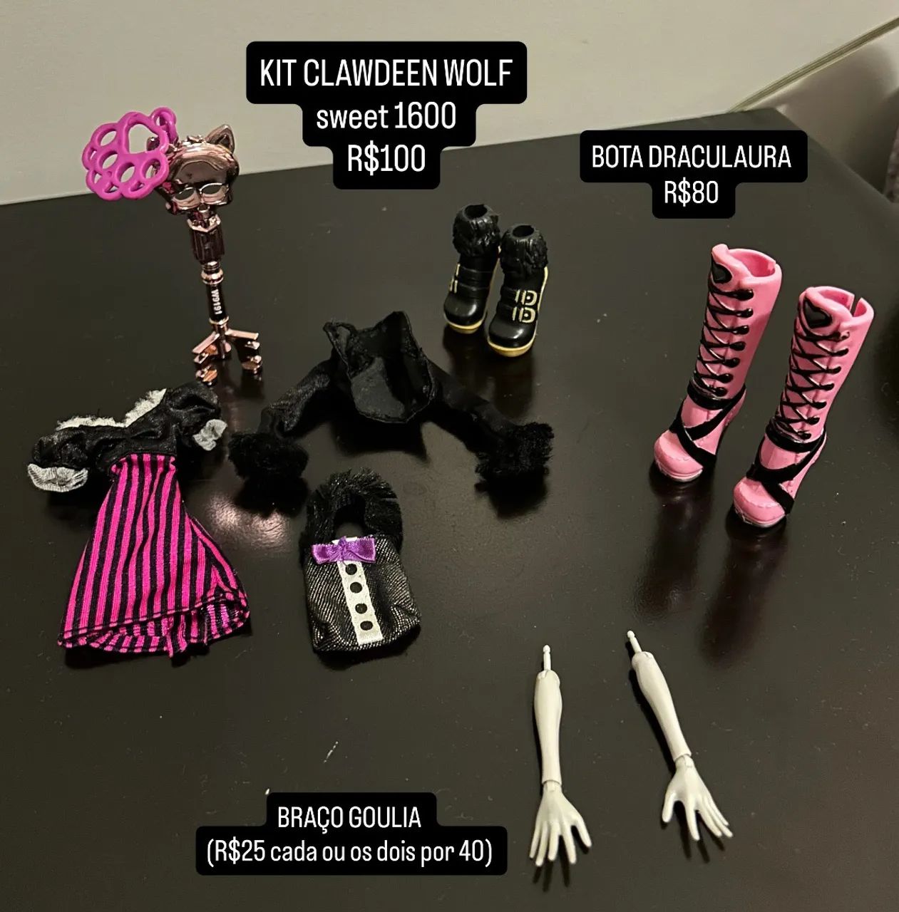 ACESSÓRIOS MONSTER HIGH