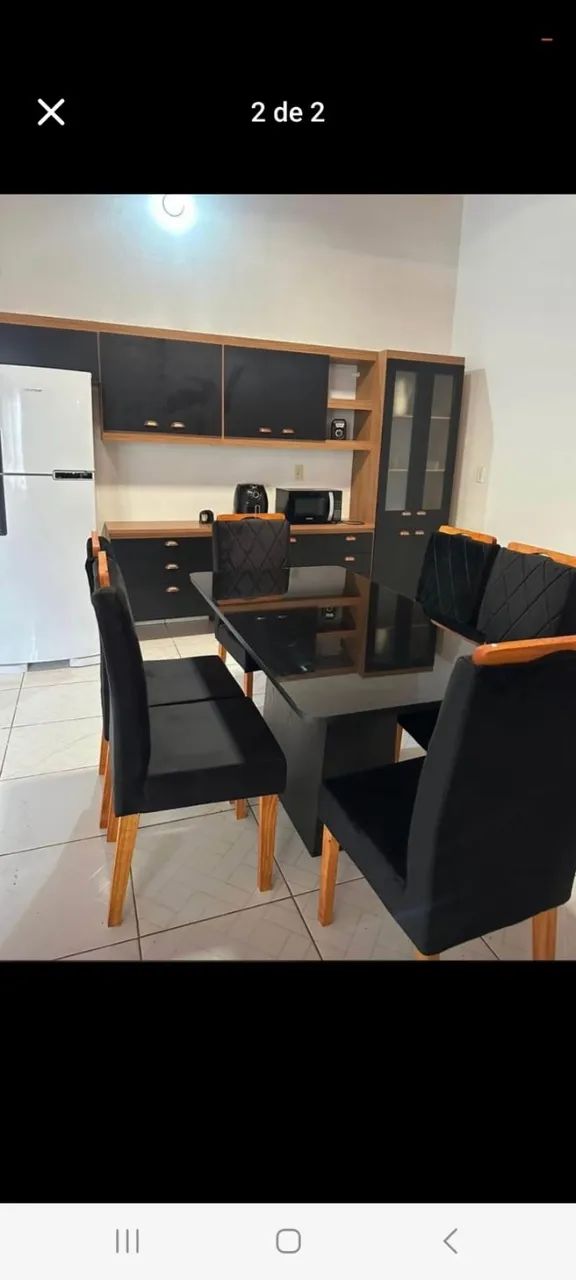Mesa de jantar Mdf 6 cadeiras  - Foto 2