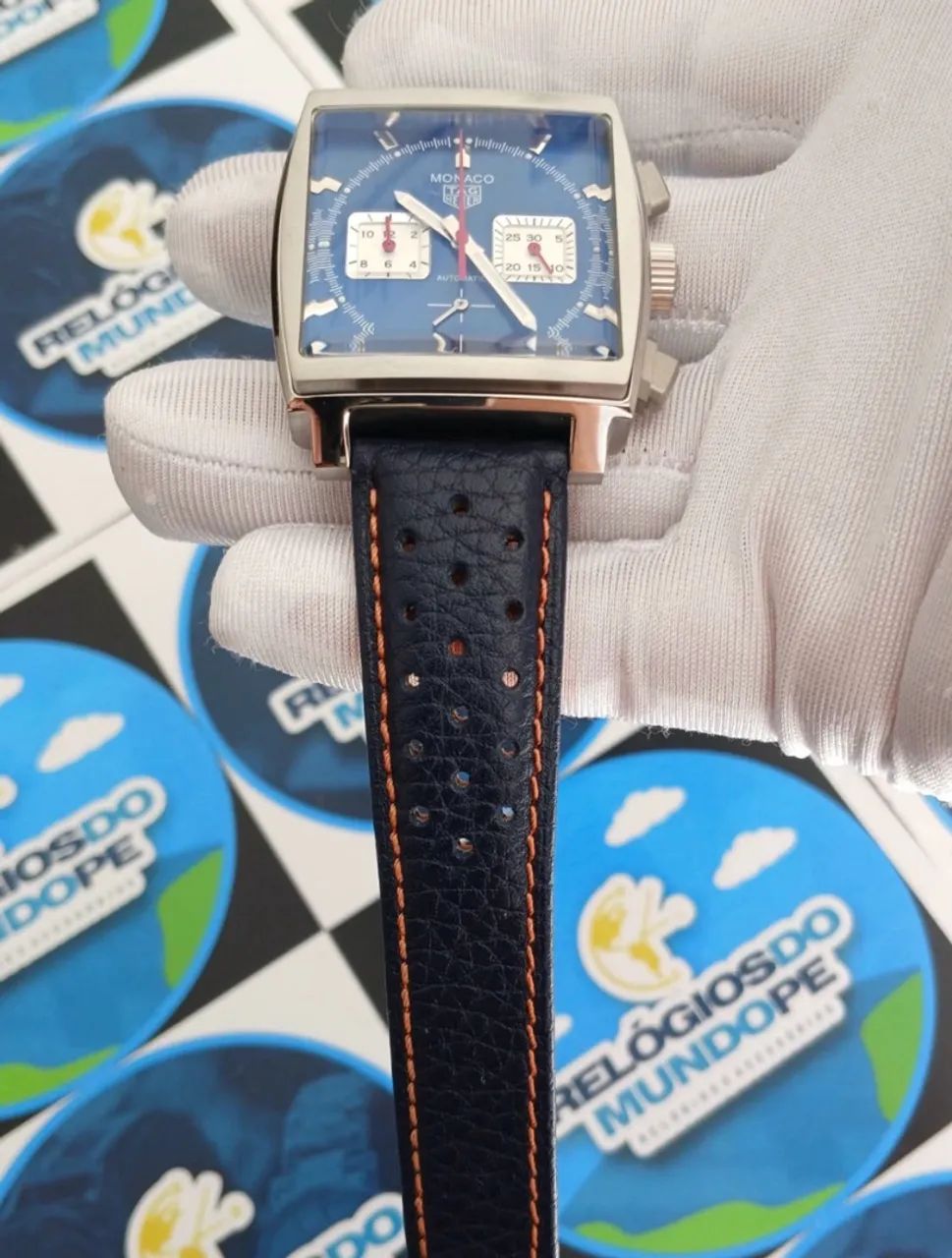 RELÓGIO TG MOCACO AZUL CHNOGRAPH  - Foto 3