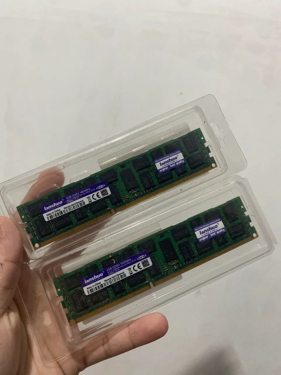 Memória ram 4 gb drr3 ecc 1600 mhz