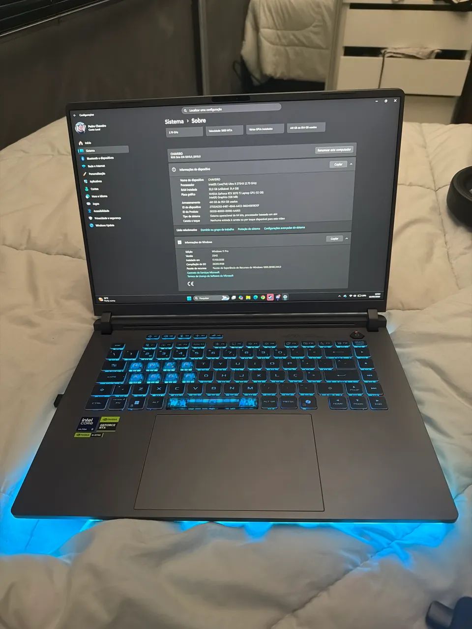 ? VENDO NOTEBOOK GAMER ASUS ROG STRIX G16 ? MUITO POTENTE ?