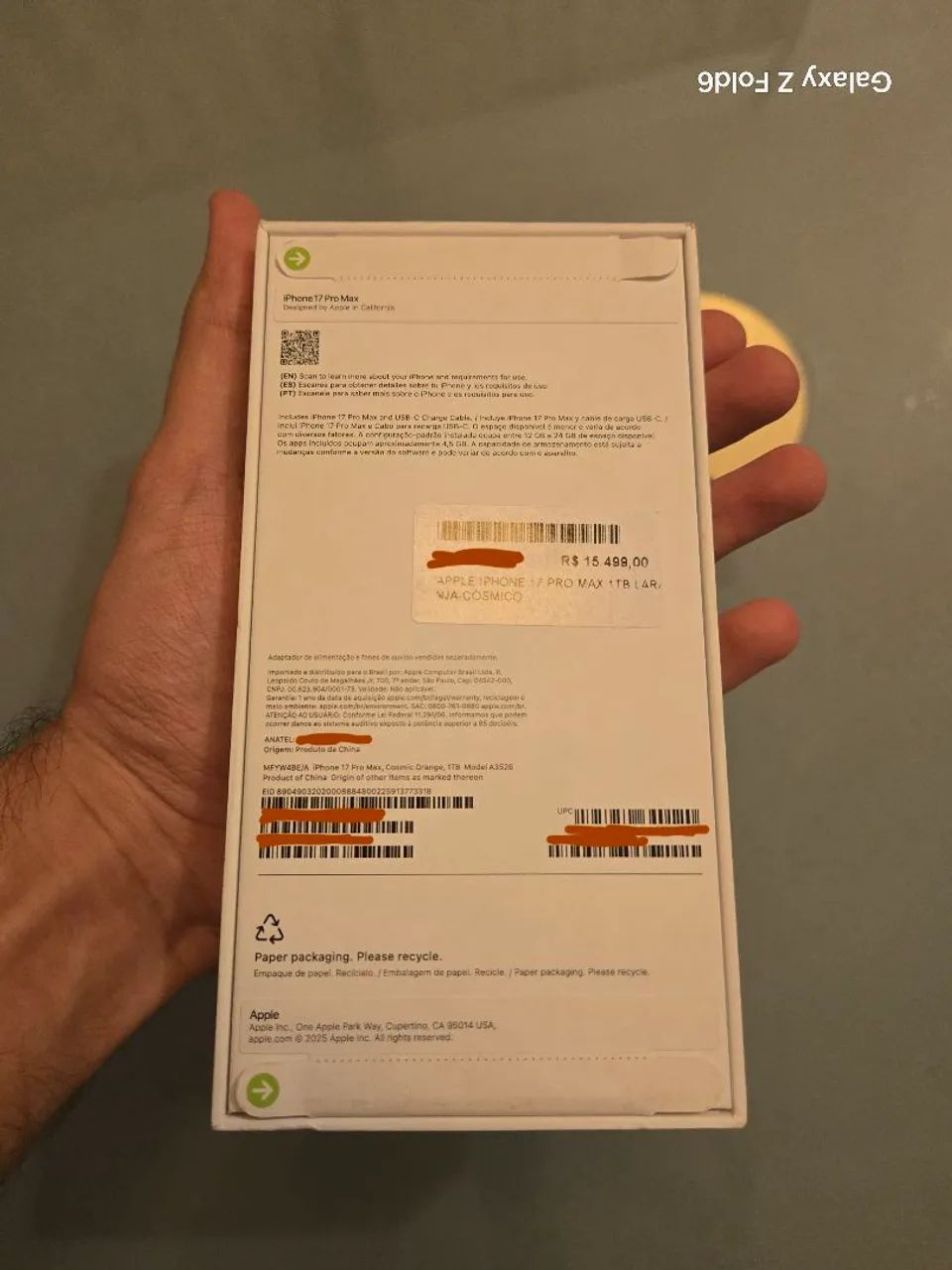 Apple Iphone 17 Pro Max 1TB Laranja-cósmico  - Foto 4