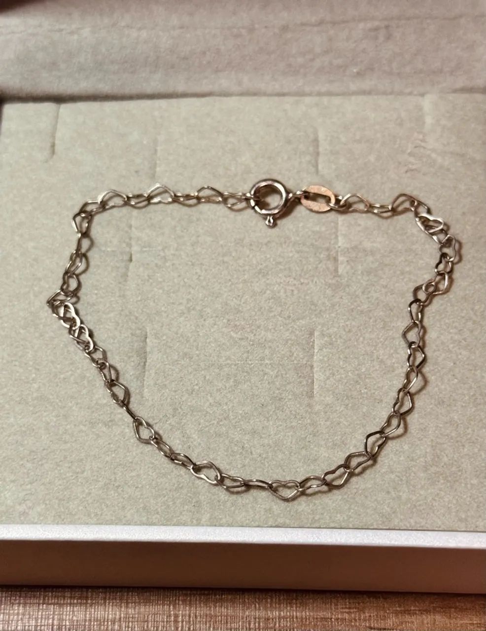 Pulseira coração prata 925 - Foto 3