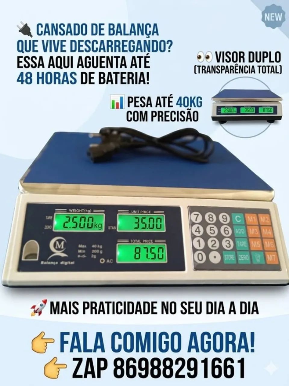 balança digital eletronica 40kg