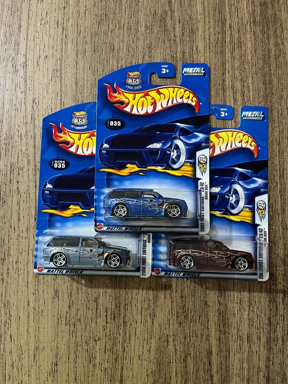 Lote Boom Box Hot Wheels 2003 ( 3 Variação de cores )