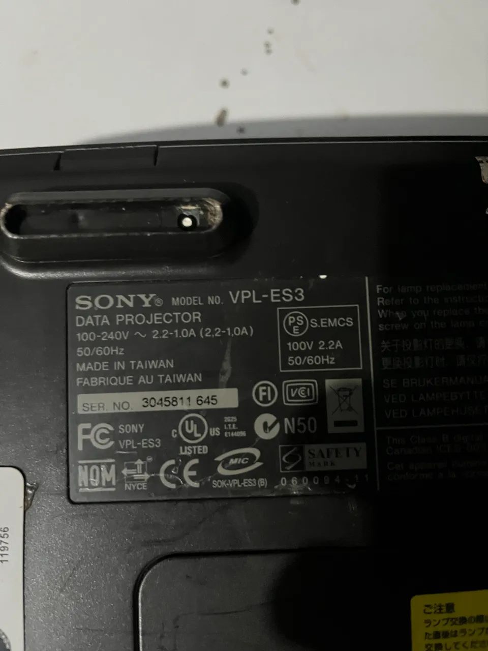 Projetor Sony VPL-ES3 Data Projector | No Estado - Foto 3