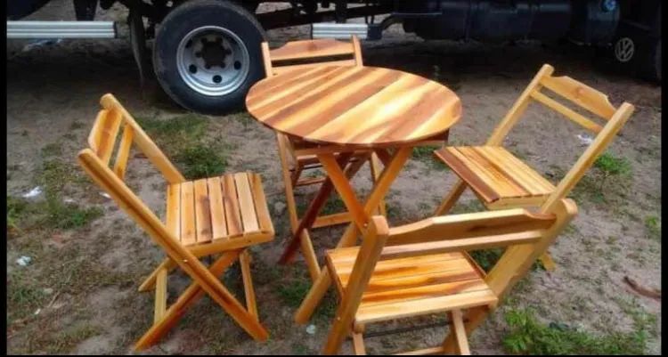 CONJUNTO DE MESA DOBR ÁVEL - Foto 2
