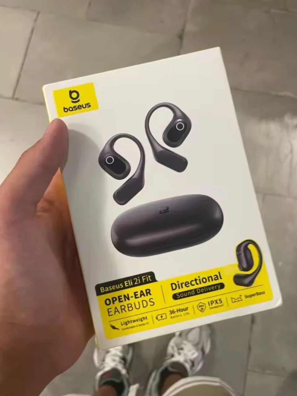  Fone de Ouvido Bluetooth Baseus Eli 2i Fit | Gancho + IPX5 