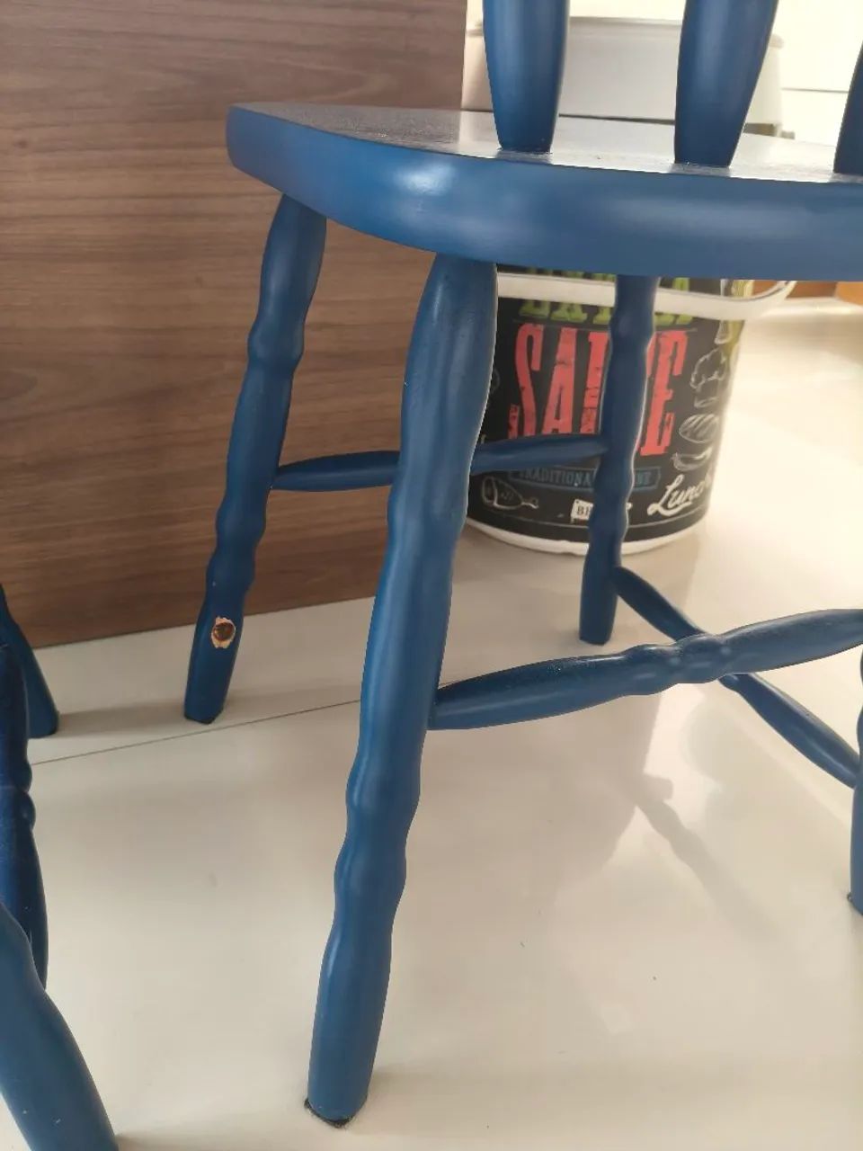 Cadeiras de varanda azuis  - Foto 4
