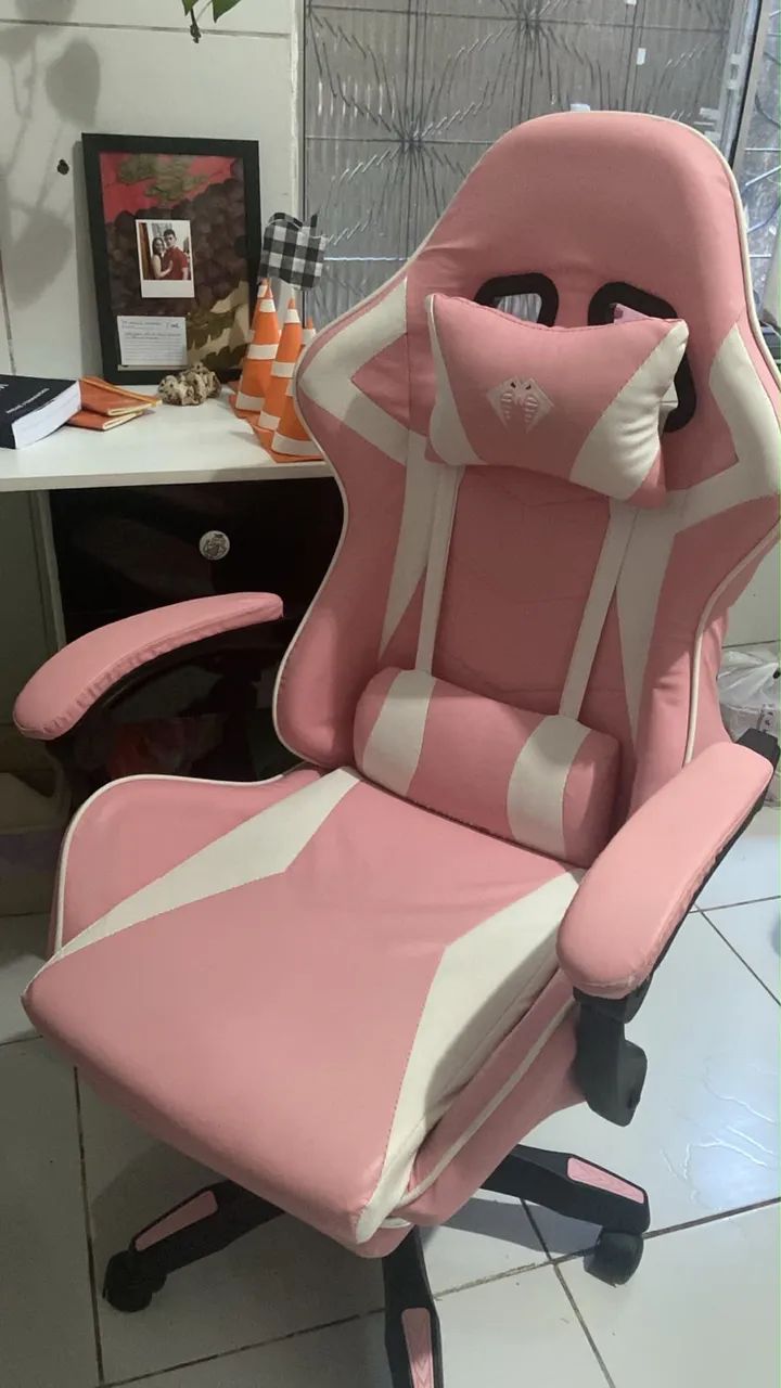 CADEIRA GAMER ROSA - Foto 3