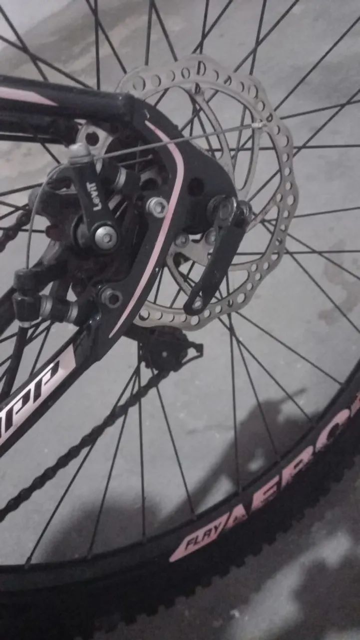 Bicicleta Dropp rosa com preto  - Foto 5