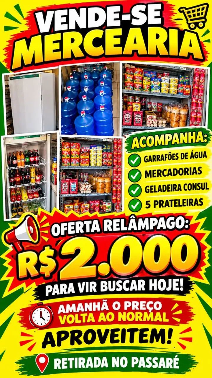 VENDO MERCEARIA COMPLETA 