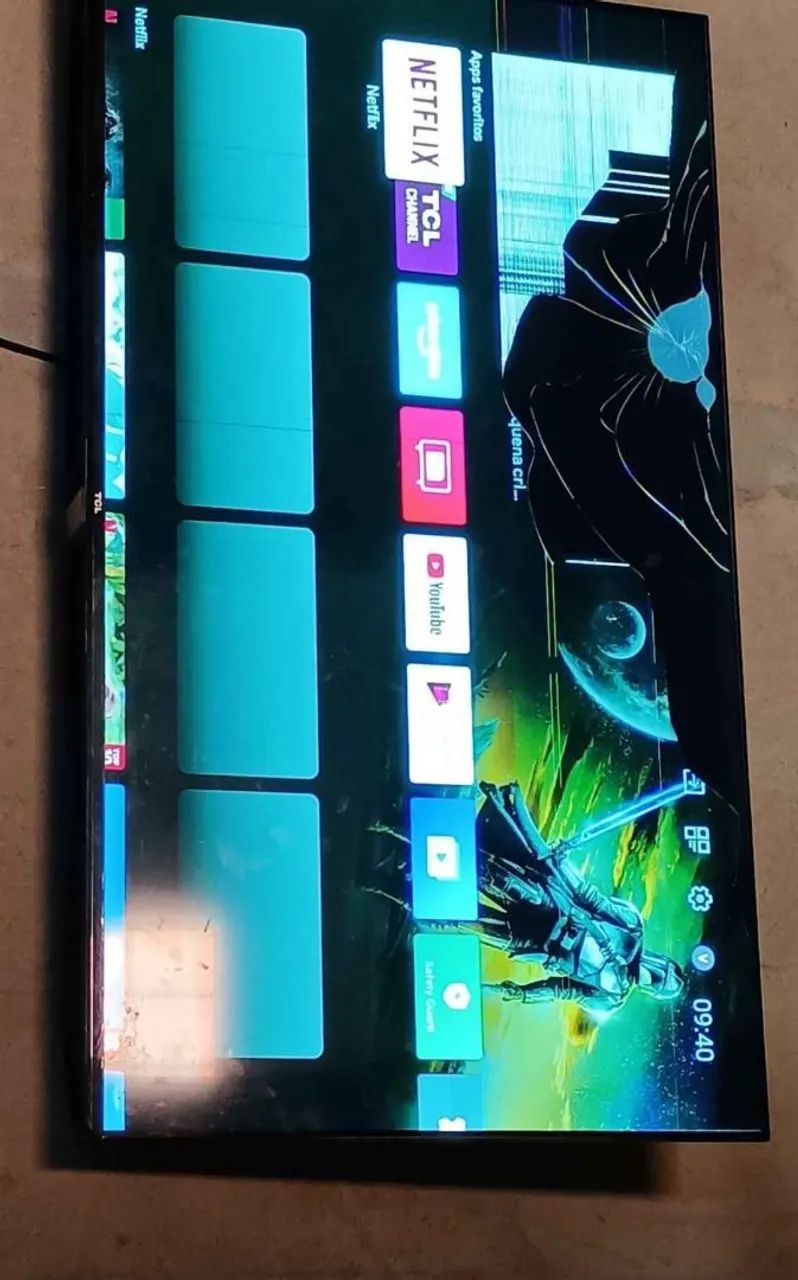 Tv tcl 32 polegadas, tudo funcionando mais com um defeito na tela 